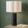 Petula Metal Scallop Table Lamp With Bloom Handloom Scalloped Cylinder Shade