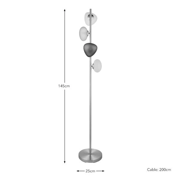 Pebble 4 Light Floor Lamp - Image 6