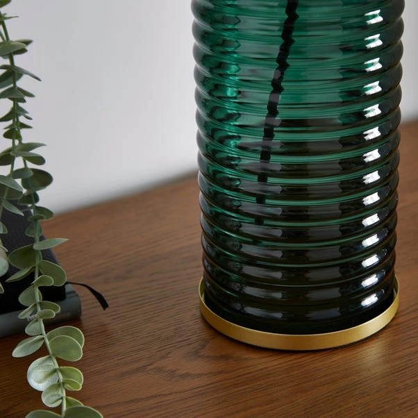 Nico Ribbed Glass Table Lamp - Image 9