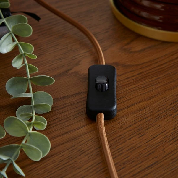 Nico Ribbed Glass Table Lamp - Image 4