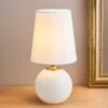 Candy Stripe Ribbed Glass Table Lamp