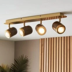 Gio Retro 4 Light Adjustable Spotlight Bar