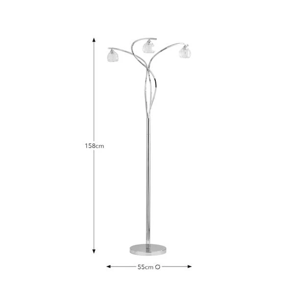 Alena 3 Light Floor Lamp - Image 5