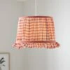 Carys Frilled Gingham Drum Lamp Shade