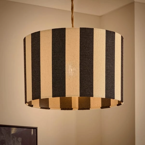 Beatrice Stripe Drum Lamp Shade - Image 7