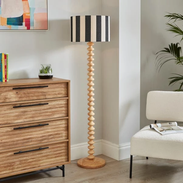 Beatrice Stripe Drum Lamp Shade - Image 9