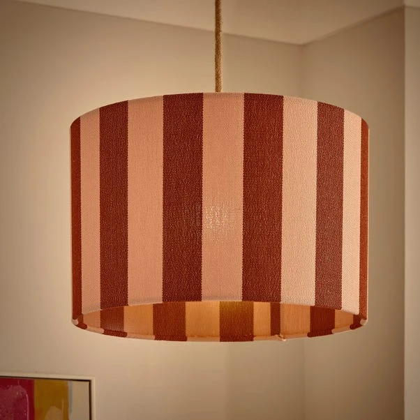 Beatrice Stripe Drum Lamp Shade - Image 2