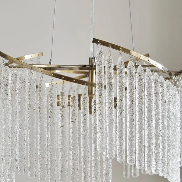 Spiralia 3 Light Glass Ceiling Light - Image 3