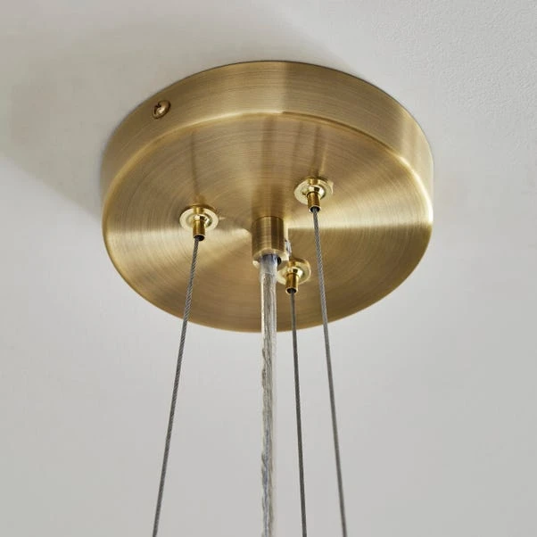 Spiralia 3 Light Glass Ceiling Light - Image 4