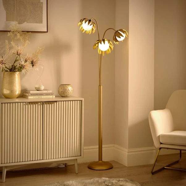 Alder Art Deco 3 Light Floor Lamp - Image 2