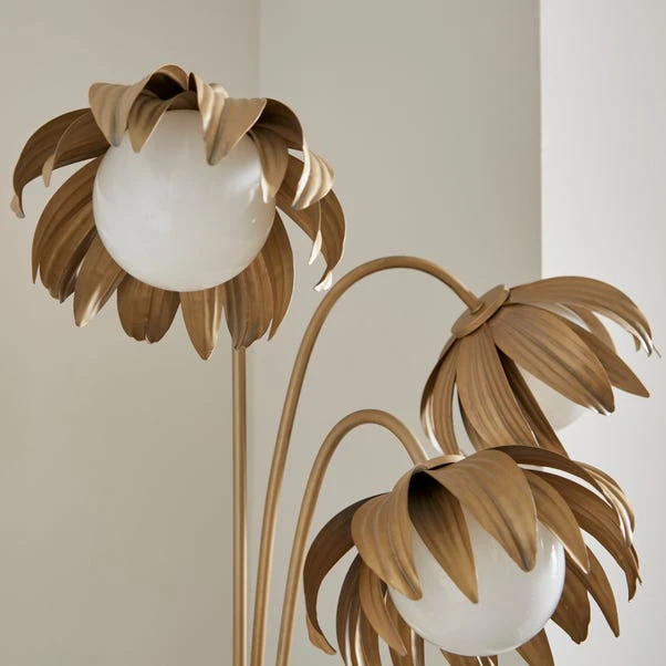 Alder Art Deco 3 Light Floor Lamp - Image 3