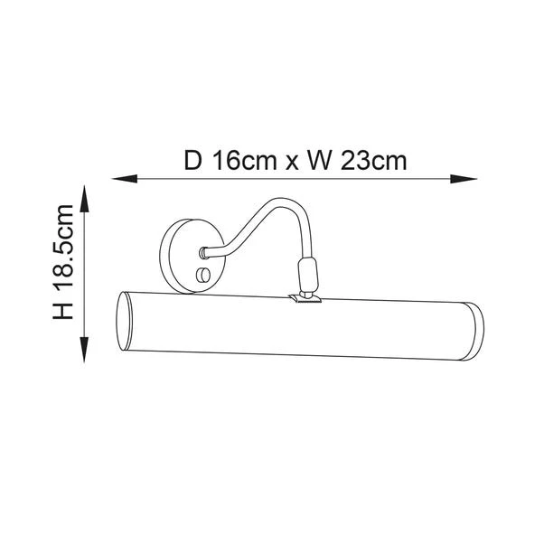 Vogue Clarkson Picture Wall Light - Image 6