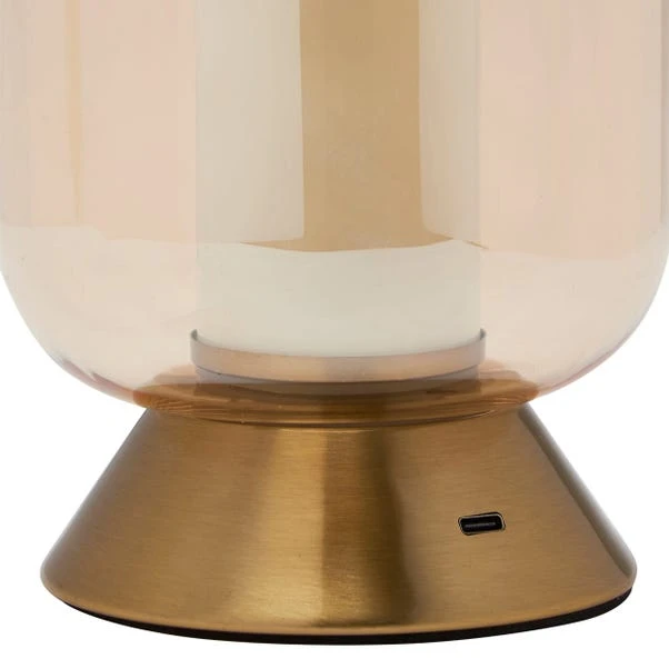 Hestia Lantern Rechargeable Colour Changing LED Touch Table Lamp - Image 4