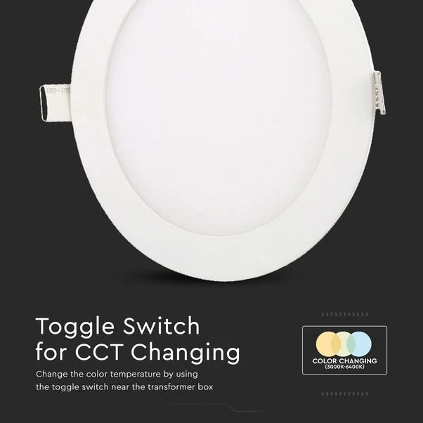 Set Of 2 V-TAC 24 LED 3-in-1 Mini Panel Lights - Image 4