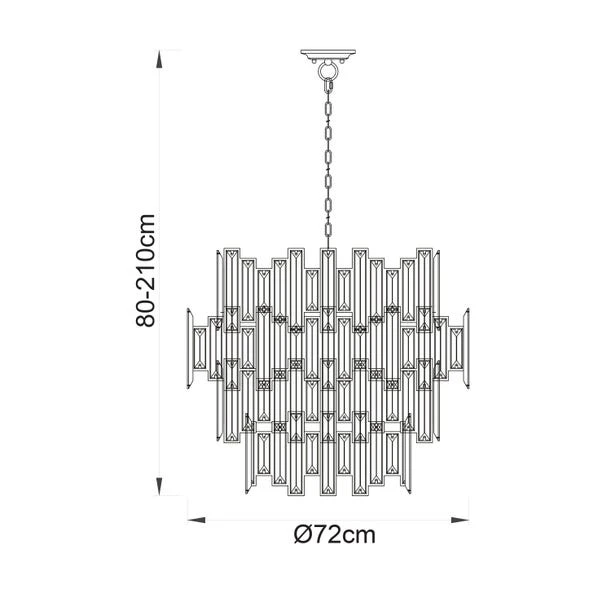 Return - Vogue Dante 15 Light Chandelier - Image 6