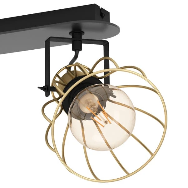 EGLO Sambatello Industrial 2 Light Adjustable Spotlight - Image 2