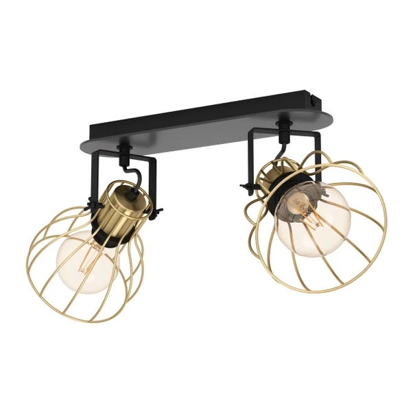 EGLO Sambatello Industrial 2 Light Adjustable Spotlight - Image 3