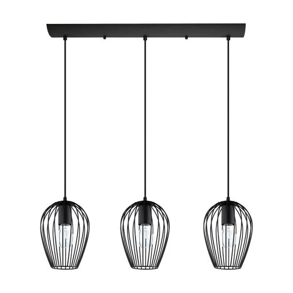 EGLO Newtown Mid Century Industrial 3 Light Adjustable Diner Ceiling Light - Image 3