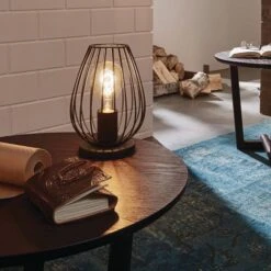 EGLO Newtown Mid Century Industrial Table Lamp