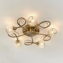 Return - Vogue Malden 5 Light Semi Flush Ceiling Light