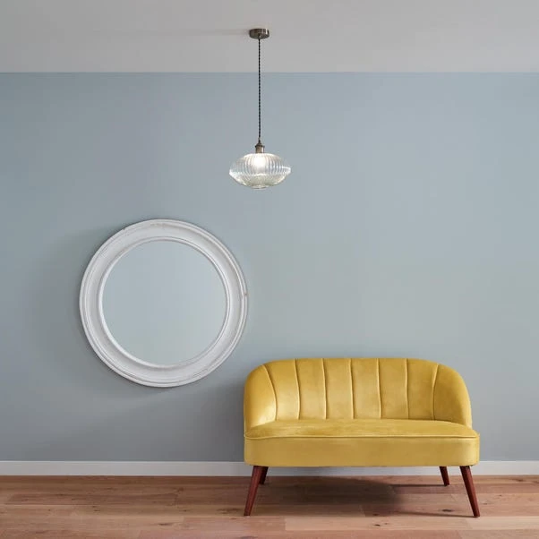 Return - Abigail Oval Ribbed Glass Pendant Light - Image 2