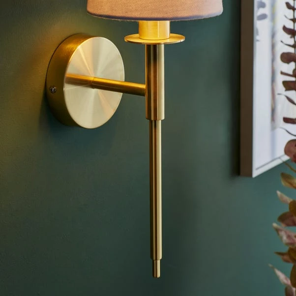 Return - Vogue Callan Wall Light, Brushed Gold - Image 3