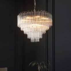 Return - Vogue Chantilly Ribbed 12 Light Chandelier